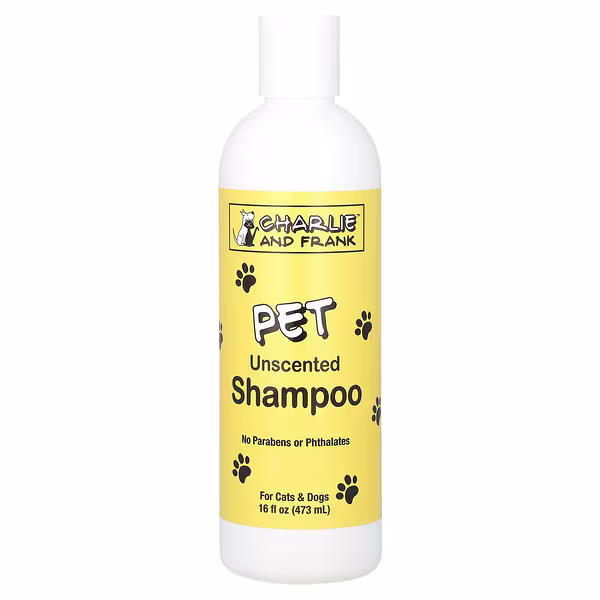 Charlie and Frank, Pet Shampoo, For Cats & Dogs, Unscented, 16 fl oz (473 ml)