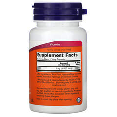 NOW Foods, Biotin, 1,000 mcg, 100 Veg Capsules - Image 2