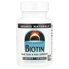 Source Naturals, Biotin, 5,000 mcg, 120 Tablets - Image 3