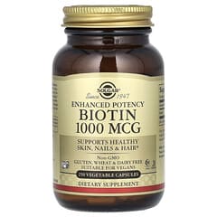 Solgar, Biotin, 1,000 mcg, 250 Vegetable Capsules - Image 3