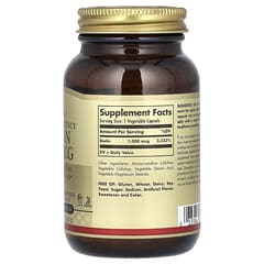 Solgar, Biotin, 1,000 mcg, 250 Vegetable Capsules - Image 4