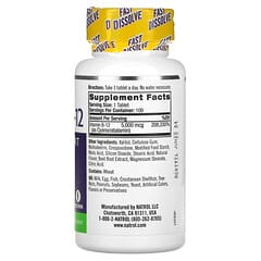 Natrol, Vitamin B-12, Fast Dissolve, Maximum Strength, Strawberry, 5,000 mcg, 100 Tablets - Image 4