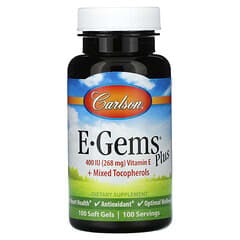 Carlson, E-Gems Plus, 400 IU (268 mg), 100 Soft Gels - Image 3