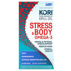 Kori, Pure Antarctic Krill Oil, Stress & Body Omega-3 with Ashwagandha, 80 Softgels - Image 4