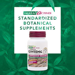 NaturesPlus, Herbal Actives, Korean Ginseng, Extended Release, 1,000 mg, 30 Vegetarian Tablets - Image 3