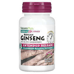 NaturesPlus, Herbal Actives, Korean Ginseng, Extended Release, 1,000 mg, 30 Vegetarian Tablets - Image 4