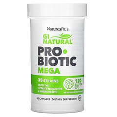 NaturesPlus, GI Natural Probiotic Mega, 120 Billion CFU, 30 Capsules - Image 4