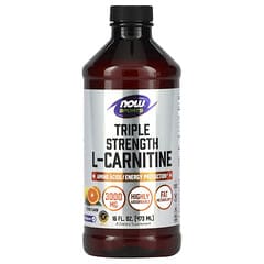 NOW Foods, Sports, Triple Strength L-Carnitine Liquid, Citrus, 3,000 mg, 16 fl oz (473 ml) - Image 8