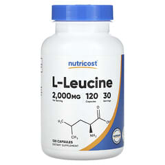 Nutricost, L-Leucine, 2,000 mg, 120 Capsules (500 mg per Capsule) - Image 3