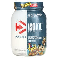 Dymatize, ISO100® Hydrolyzed, 100% Whey Protein Isolate, Fruity Pebbles, 1.34 lbs (610 g) - Image 3