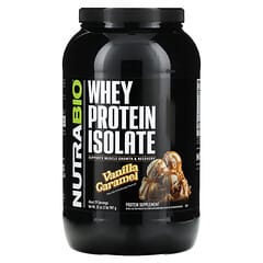 NutraBio, Whey Protein Isolate, Vanilla Caramel, 2 lb (907 g) - Image 3