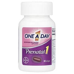 One-A-Day, Prenatal 1 with Folic Acid, DHA & Iron, Multivitamin/Multimineral Supplement, 30 Softgels - Image 4